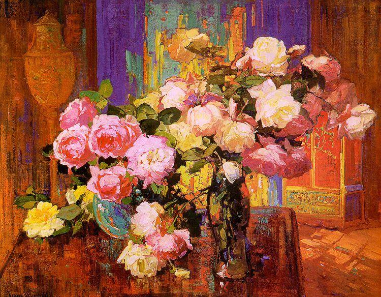Bischoff, Franz Roses China oil painting art